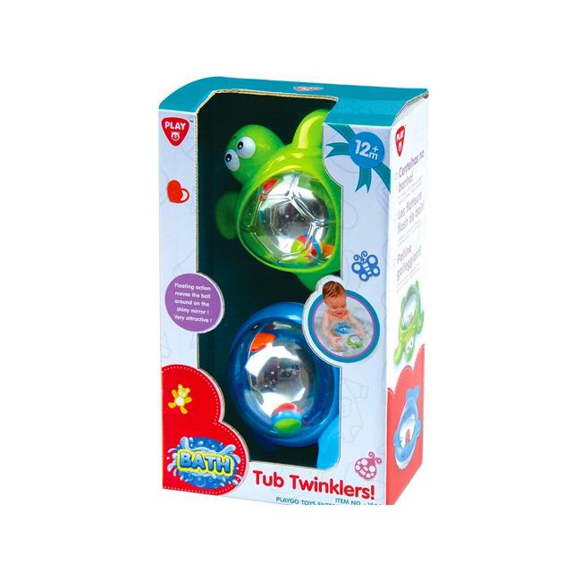 Playgo: Teknős és bálna csörgős bébi fürdőjáték