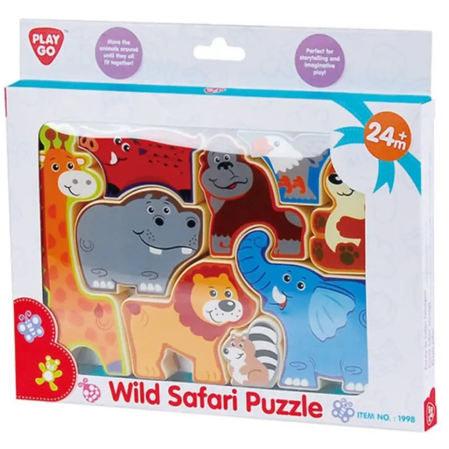 Playgo: Vadállatok formapuzzle