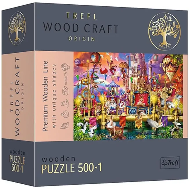 Wood Craft: Mágikus világ fa puzzle 500+1 db-os – Trefl