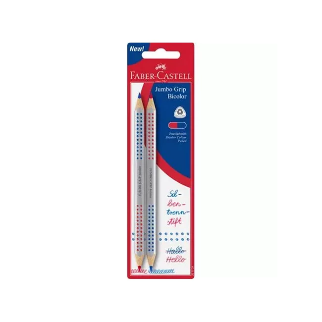 Faber-Castell: Jumbo Grip kék-piros kétszínű ceruza 2 db-os szett