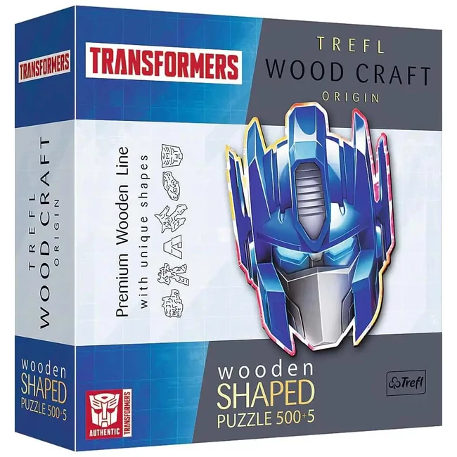 Wood Craft: Transformers Optimus Prime 500+5 db-os prémium fa puzzle – Trefl