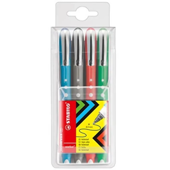 Stabilo: Worker Colorful rollertoll készlet 4 db-os 0,5 mm