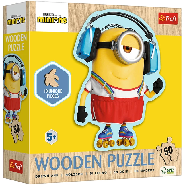 Minyonok 50 db-os fa puzzle – Trefl