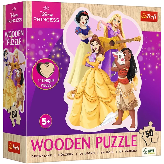 Disney hercegnők 50 db-os fa puzzle – Trefl
