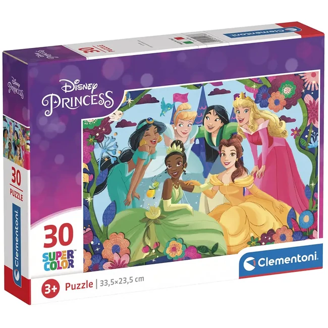Disney hercegnők 30 db-os Supercolor puzzle – Clementoni