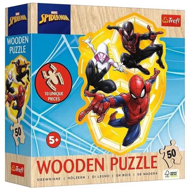 Pókember akcióban 50 db-os fa puzzle – Trefl