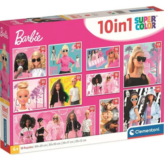 Barbie 10az1-ben puzzle szett – Clementoni