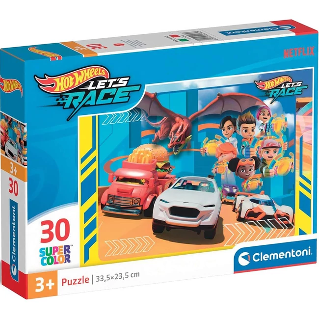 Hotwheels 30 db-os Supercolor puzzle – Clementoni