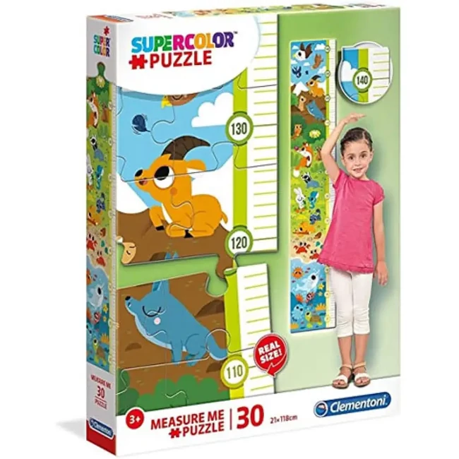 Aranyos állatkák fali mérce 30 db-os puzzle – Clementoni