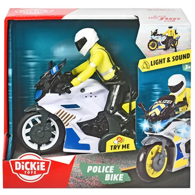 Magyar rendőrmotor fénnyel és hanggal – Dickie Toys