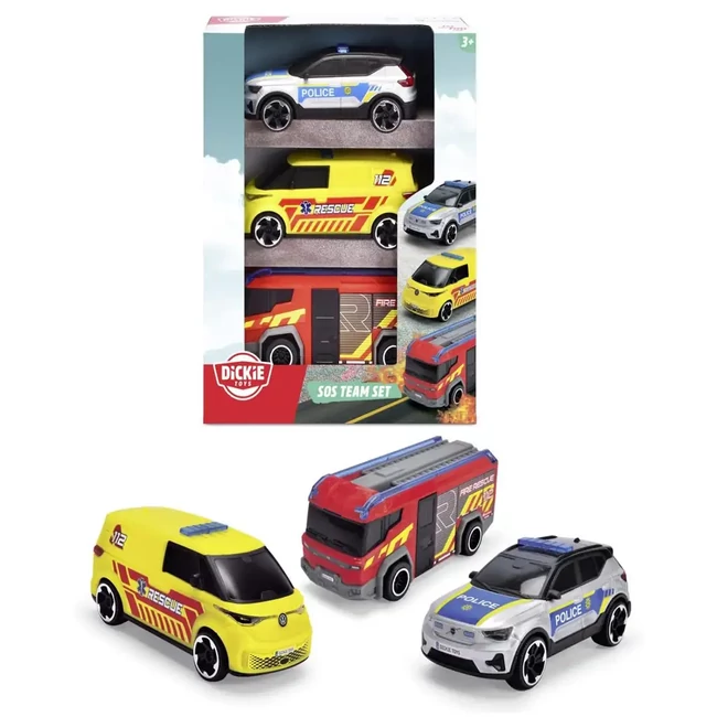 Vészhelyzeti járművek 3 db-os szett – Dickie Toys