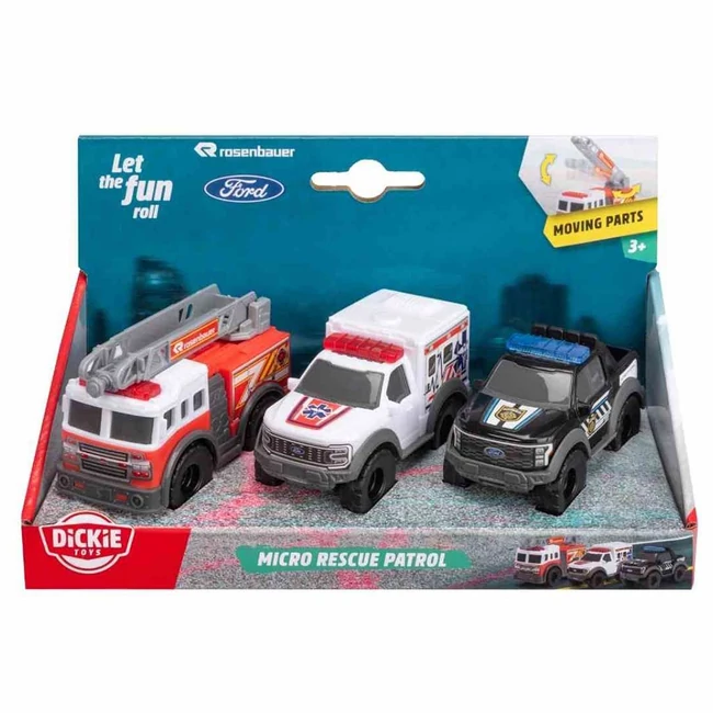 Mikro mentő járművek többféle változatban 1/64 – Dickie Toys