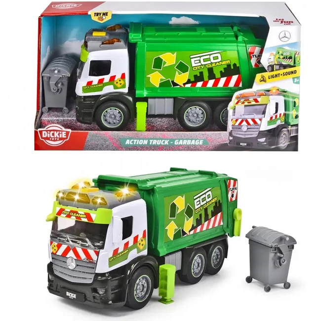 Action Truck Szemetesautó hanggal és fénnyel – Dickie Toys