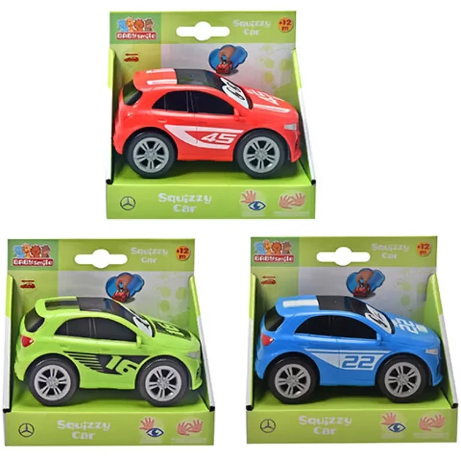 ABC Squeezy Mercedes kisautó háromféle változatban 11 cm – Simba Toys