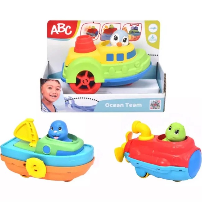 ABC Ocean Team Hajó fürdőjáték állatokkal többféle változatban – Simba Toys