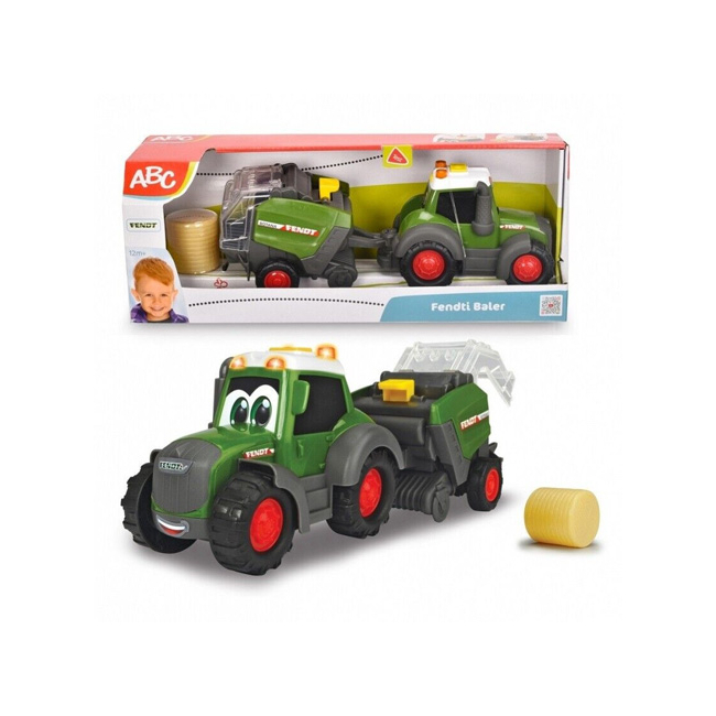 ABC Fendti Baler – Vidám bálázó traktor fénnyel és hanggal – Simba Toys