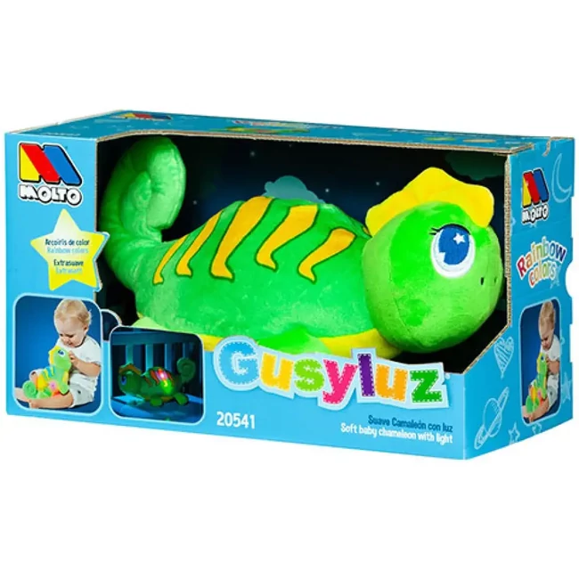 Molto: GusyLuz plüss kaméleon fénnyel
