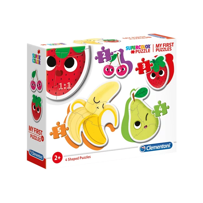 Gyümölcsök 4 az 1-ben Supercolor formapuzzle – Clementoni