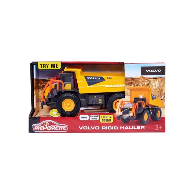 MAjorette: Volvo Dömper fénnyel és hanggal 20 cm – Simba Toys