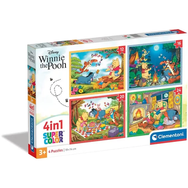 Micimackó 4 az 1-ben puzzle – Clementoni