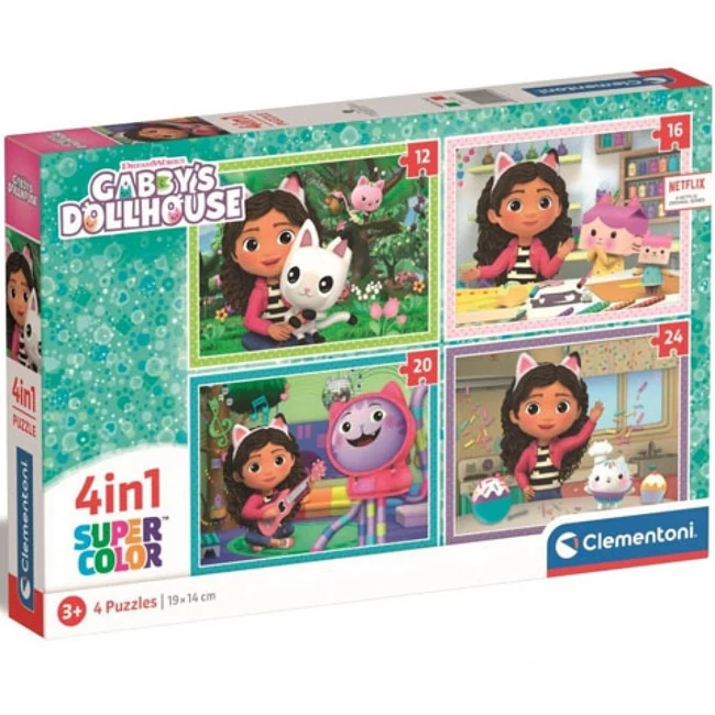Gabi babaháza Supercolor 4 az 1-ben puzzle – Clementoni