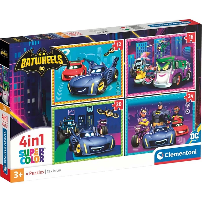 Batwheels 4 az 1-ben Supercolor puzzle – Clementoni