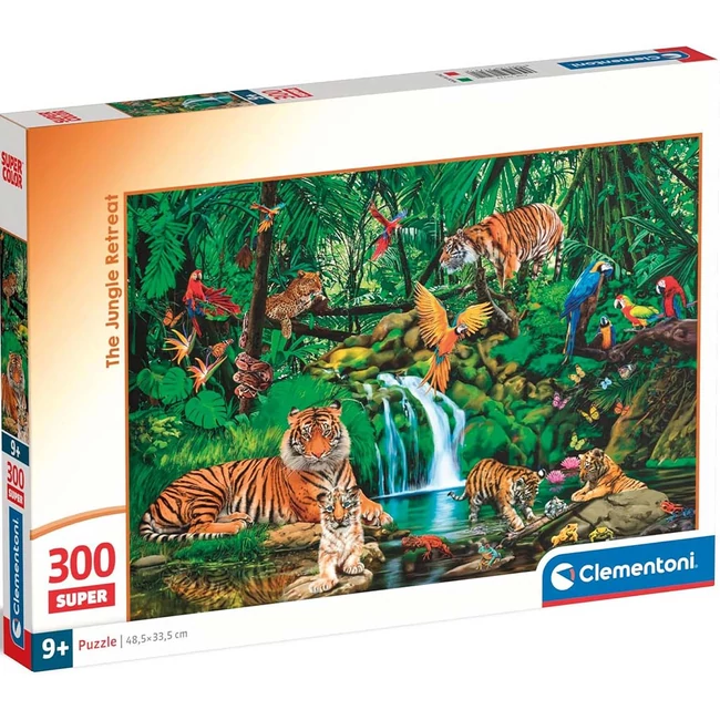 A dzsungel állatai 300 db-os Super puzzle – Clementoni