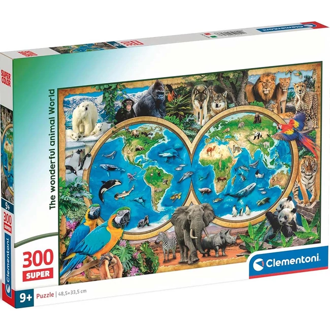 A csodálatos állatvilág 300 db-os Super puzzle – Clementoni