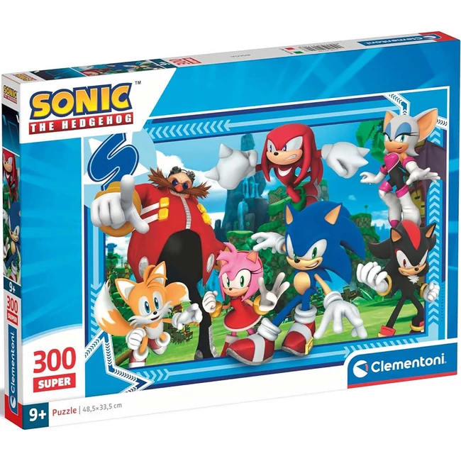 Sonic a sündisznó 300 db-os Super puzzle – Clementoni