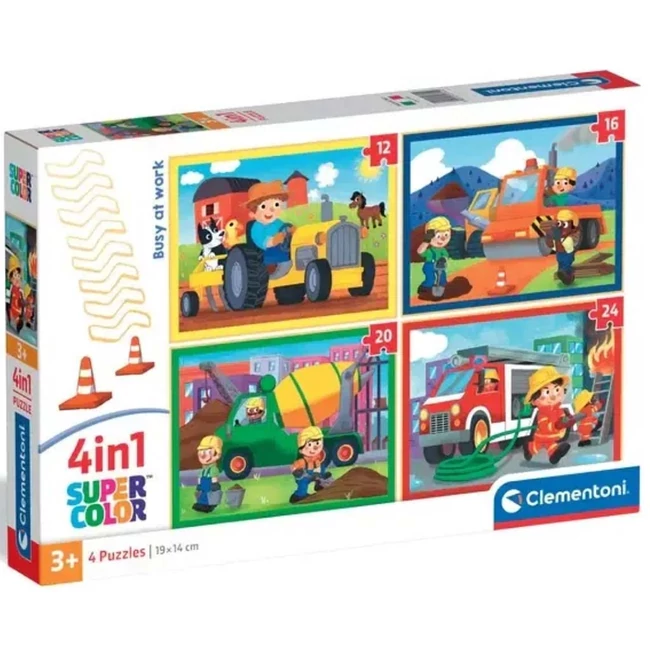 Noli elfoglalt 4az1-ben Supercolor puzzle – Clementoni