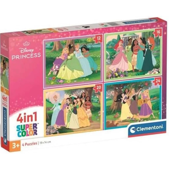 Disney Hercegnők 4az1-ben Supercolor puzzle – Clementoni