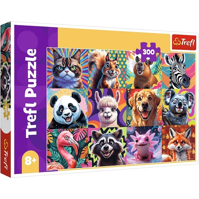 Vicces állatportrék 300 db-os puzzle – Trefl