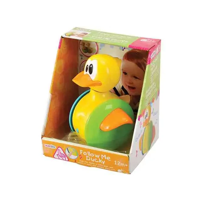 Playgo: Guruló zenélő kacsa bébijáték