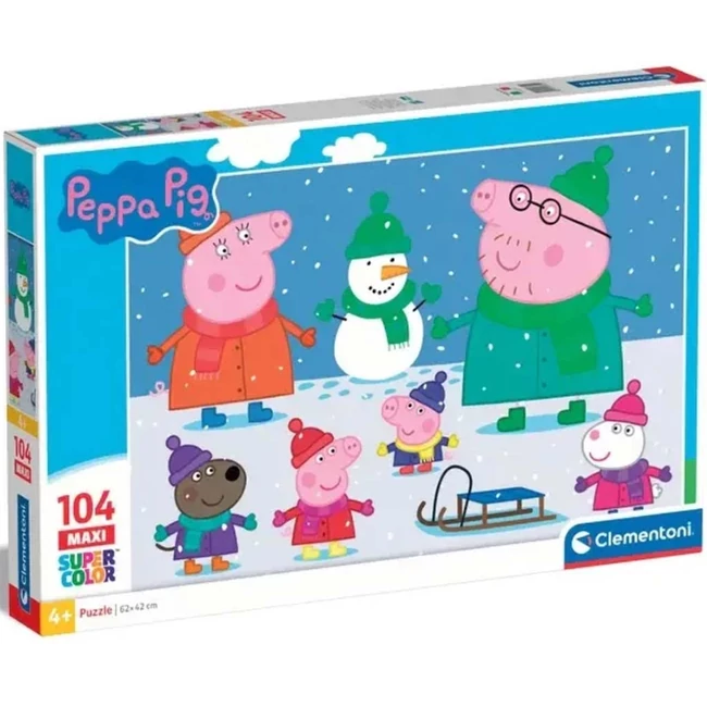 Peppa malac 104 db-os maxi supercolor puzzle – Clementoni
