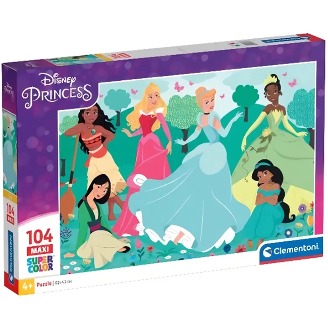 Disney Hercegnő barátnők 104 db-os maxi supercolor puzzle – Clementoni