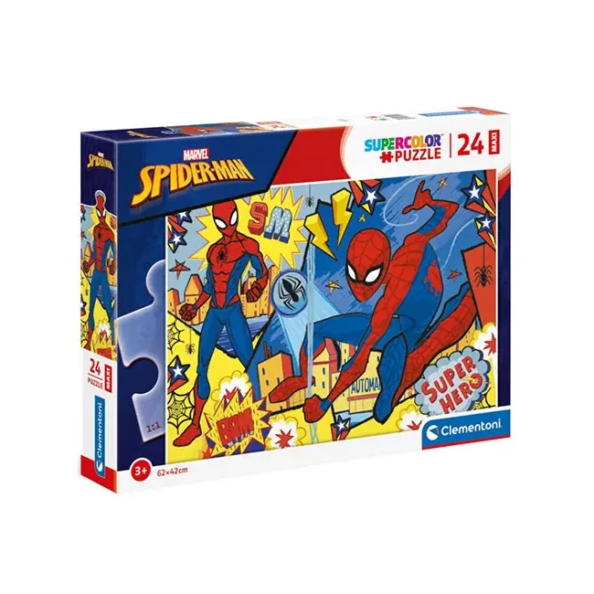 Marvel: Pókember Supercolor Maxi puzzle 24 db-os – Clementoni