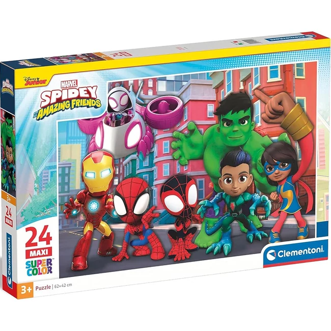 Póki és a szuperhősök 24 db-os maxi supercolor puzzle – Clementoni