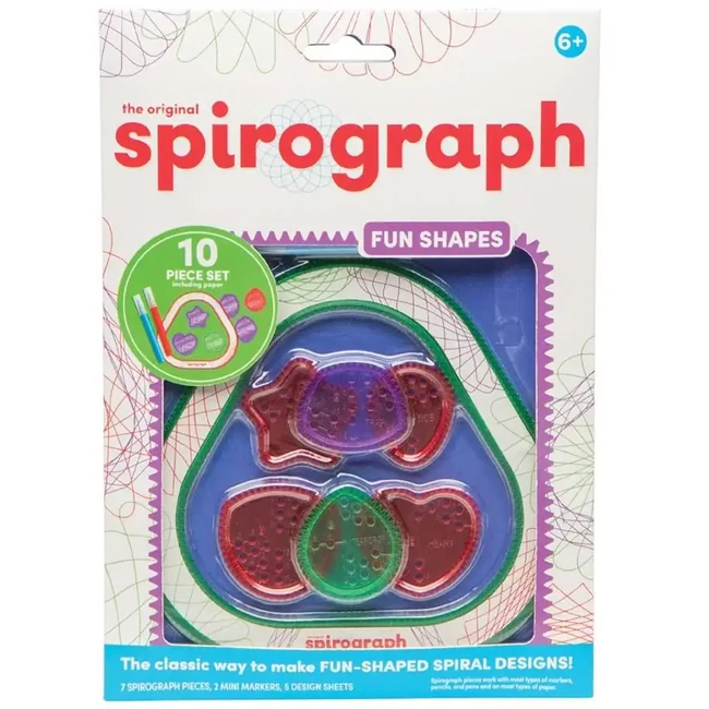 Spirograph: FUN Shapes Spirográf – Szórakoztató formák 10 db-os kreatív szett