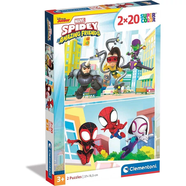 Disney Spidey 2×20 db-os Supercolor puzzle – Clementoni