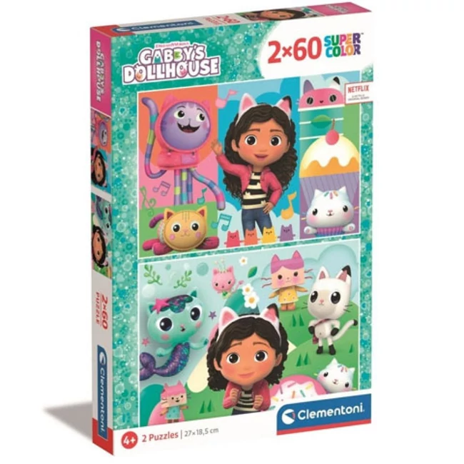 Gabi babaháza Supercolor 2×60 db-os puzzle – Clementoni