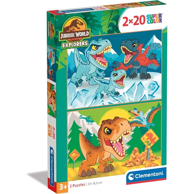 Jurassic World 2×20 db-os Supercolor puzzle – Clementoni