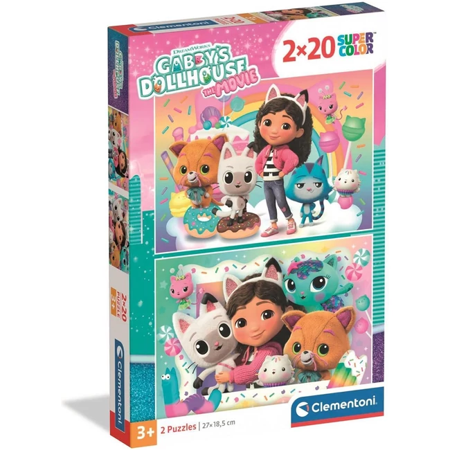 Gabi babaháza 2×20 db-os Supercolor puzzle – Clementoni