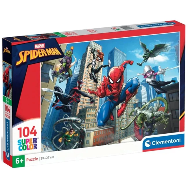 Pókember Super Color puzzle 104 db-os – Clementoni