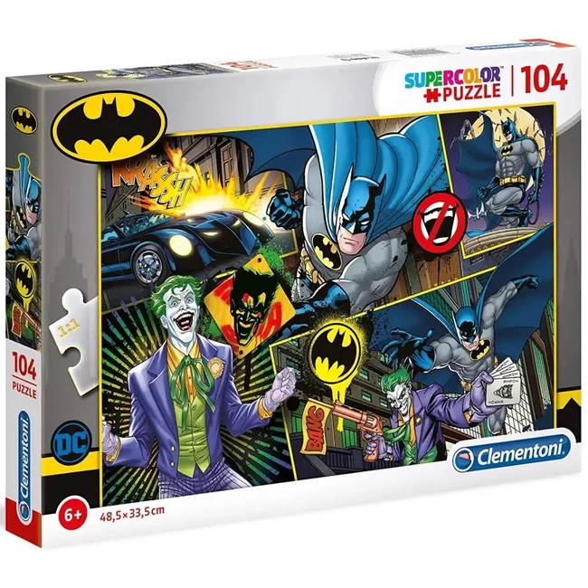 Batman vs. Joker 104 db-os supercolor puzzle – Clementoni