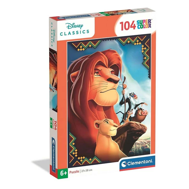 Disney Oroszlánkirály 104 db-os supercolor puzzle – Clementoni