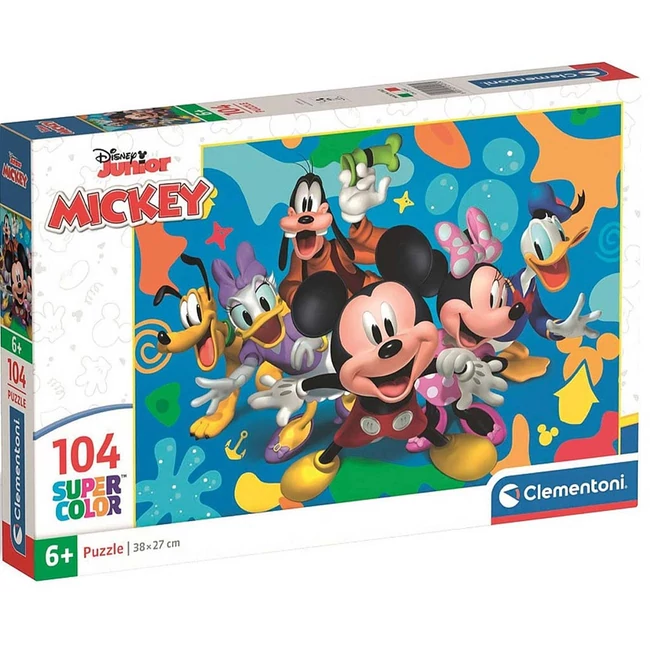 Mickey egér és barátai 104 db-os supercolor puzzle – Clementoni