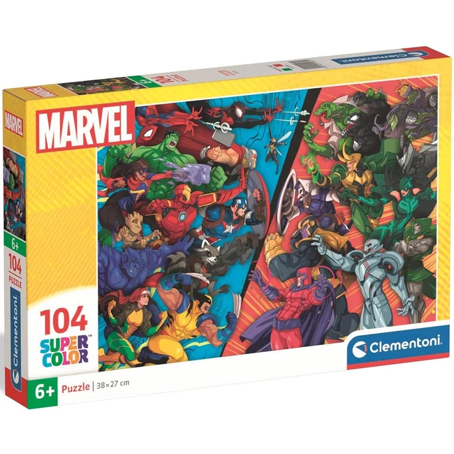 Marvel: Super Color Puzzle 104 darabos – Clementoni