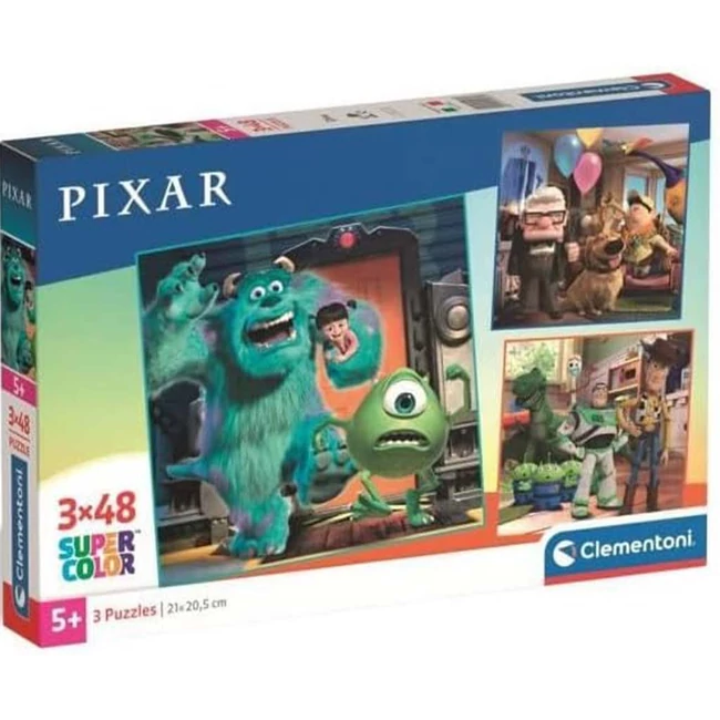 Disney Pixar 3×48 db-os Supercolor puzzle – Clementoni