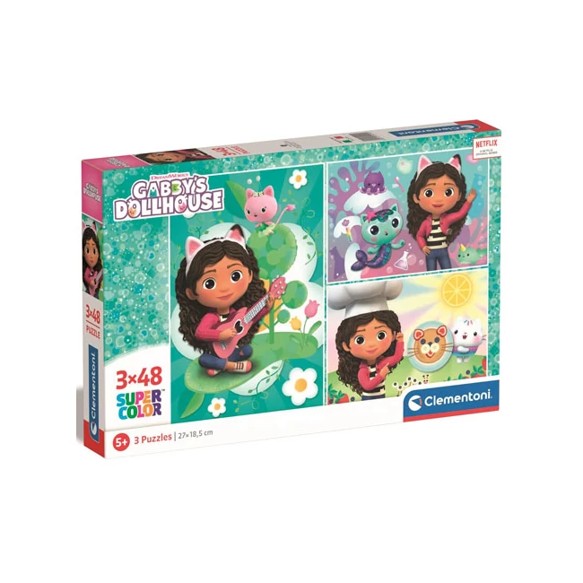 Gabi babaháza Supercolor 3×48 db-os puzzle – Clementoni