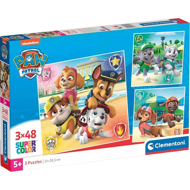 Mancs Őrjárat 3×48 db-os Supercolor puzzle – Clementoni